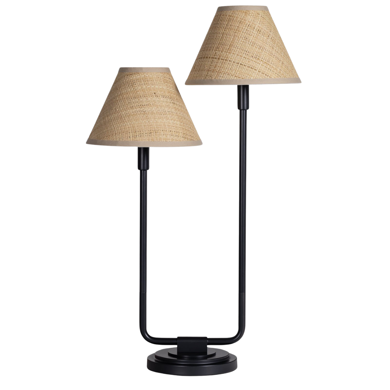 Polly Double Arm Table Lamp - Black