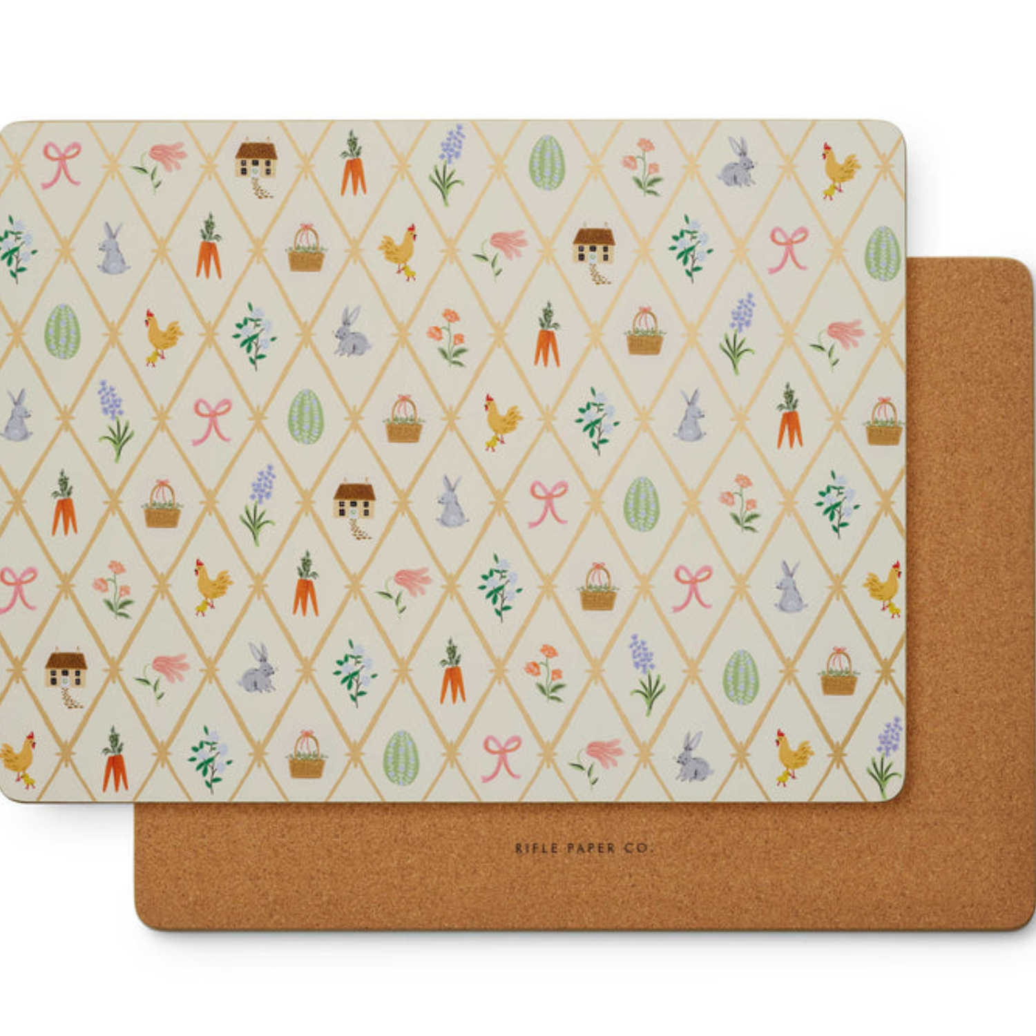 Blossom & Bloom Farm Cork Placemats (Set of 4)