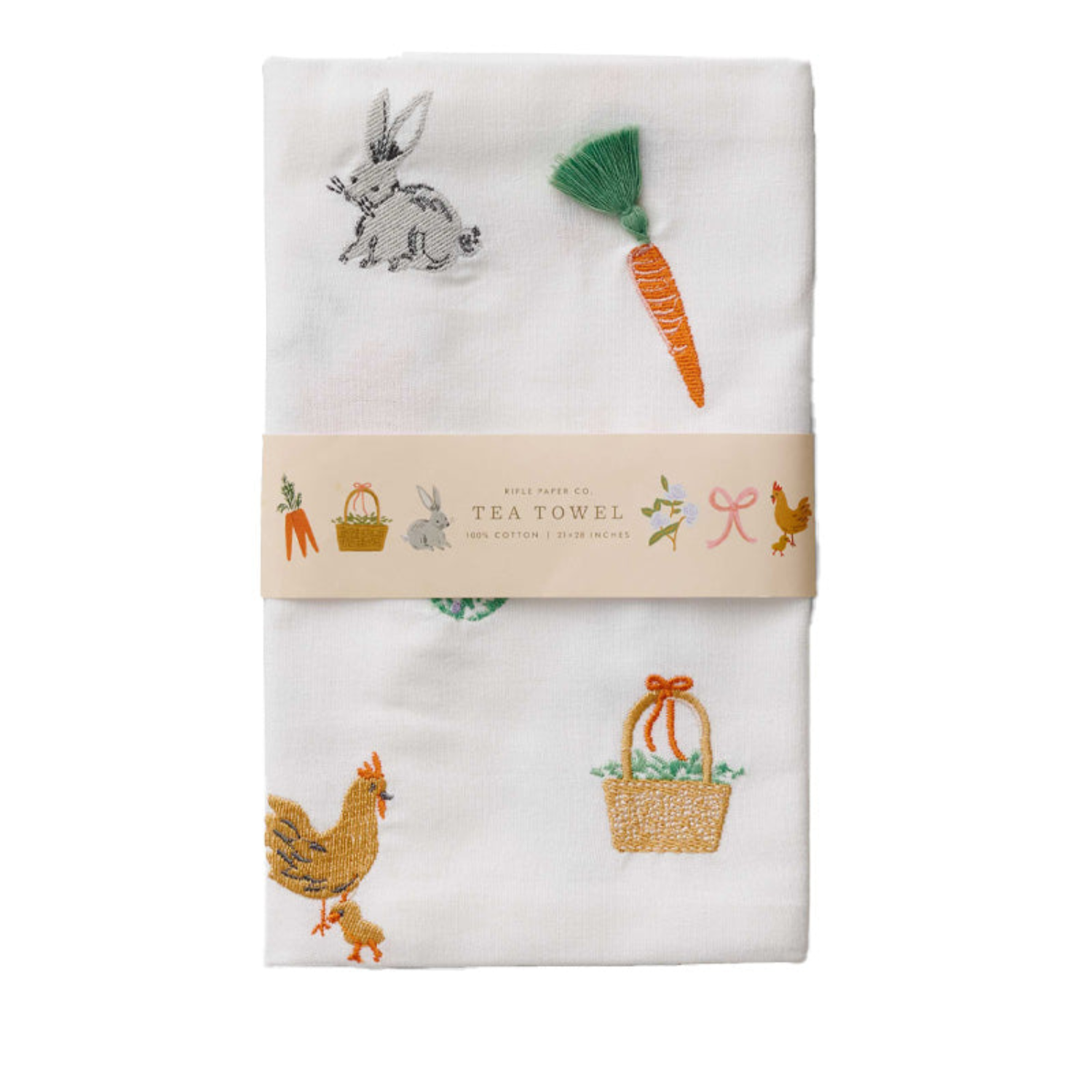 Bloom & Barnyard Pals Tea Towel