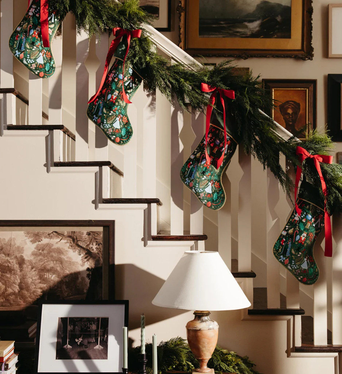 Embroidered Nutcracker Stocking