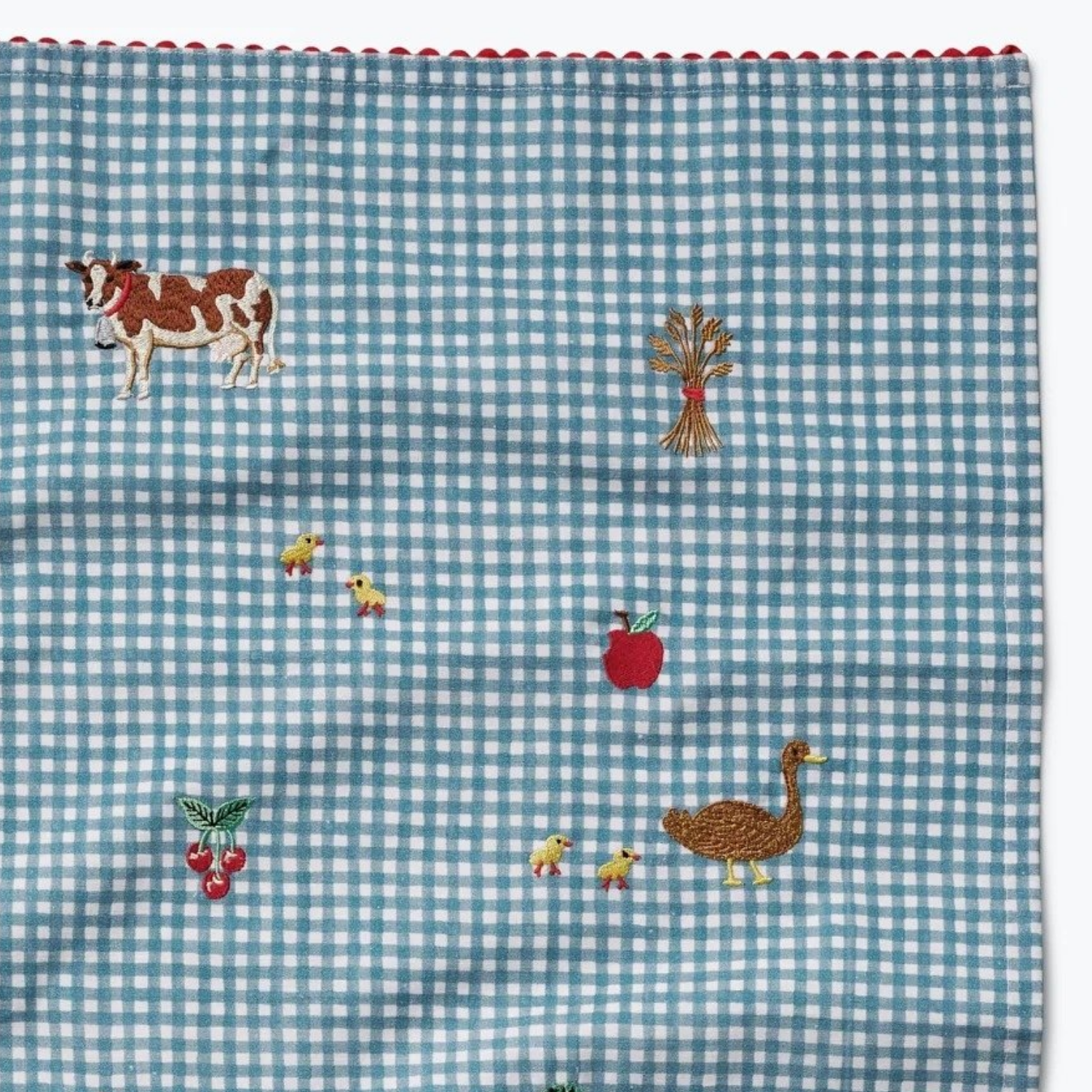 Country Farm Gingham Tea Towel