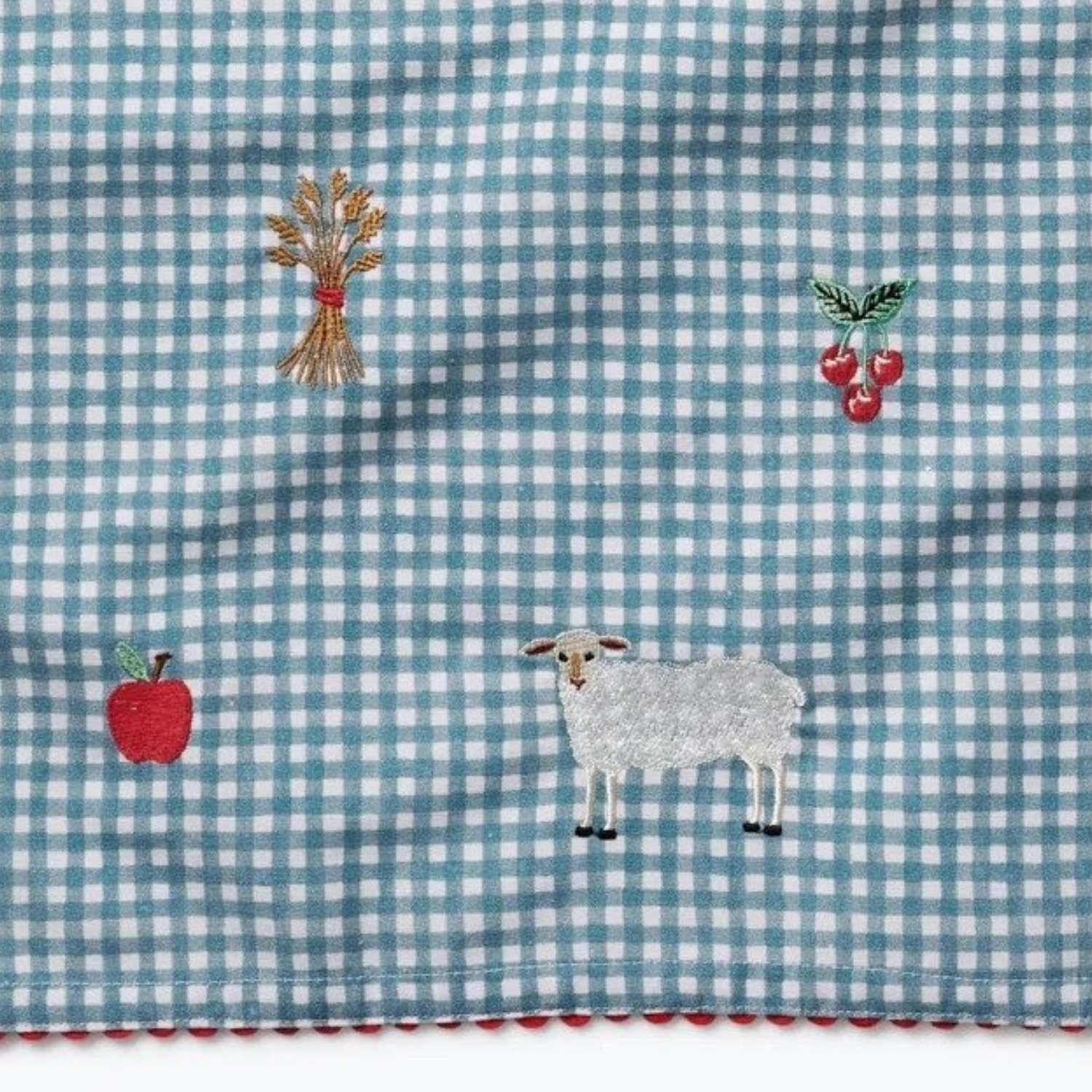 Country Farm Gingham Tea Towel
