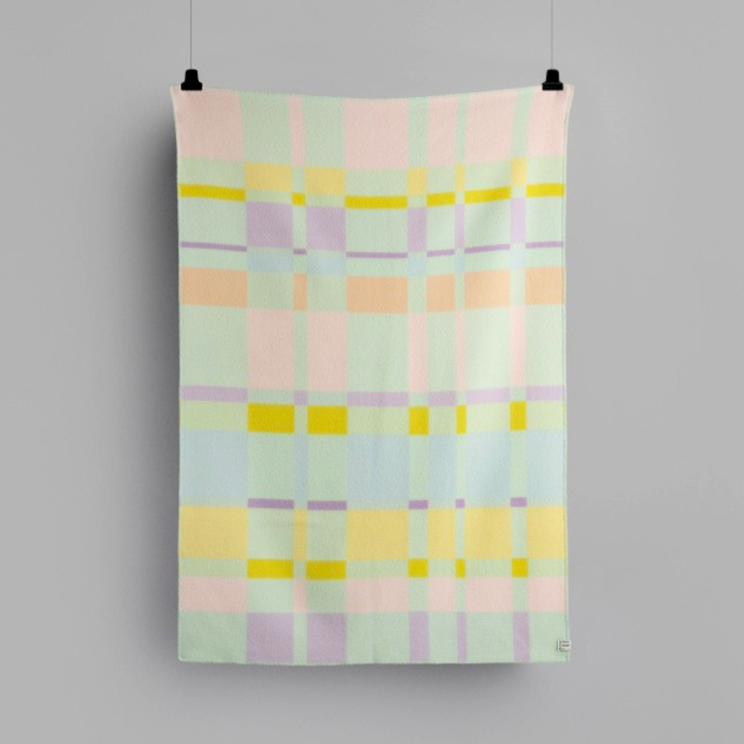 Norwegian Wool Pastel Mosaic Throw