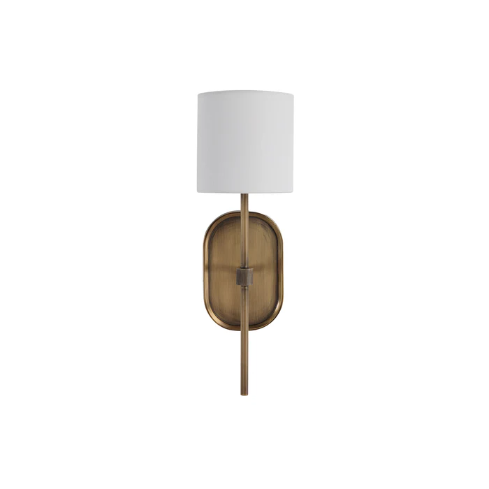Caspian Antique Brushed Brass Wall Sconce