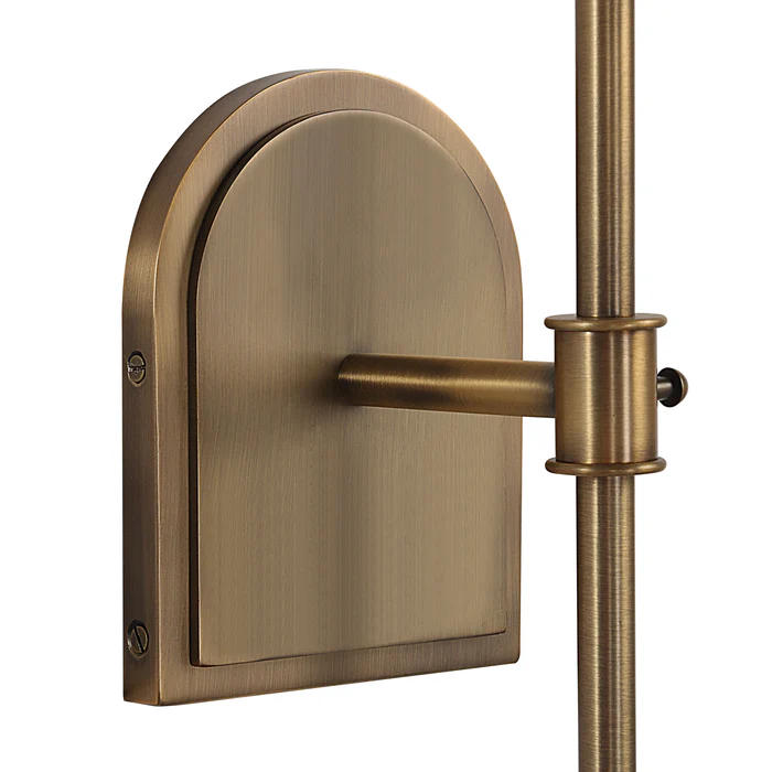 Elio Antique Brush Brass Wall Sconce