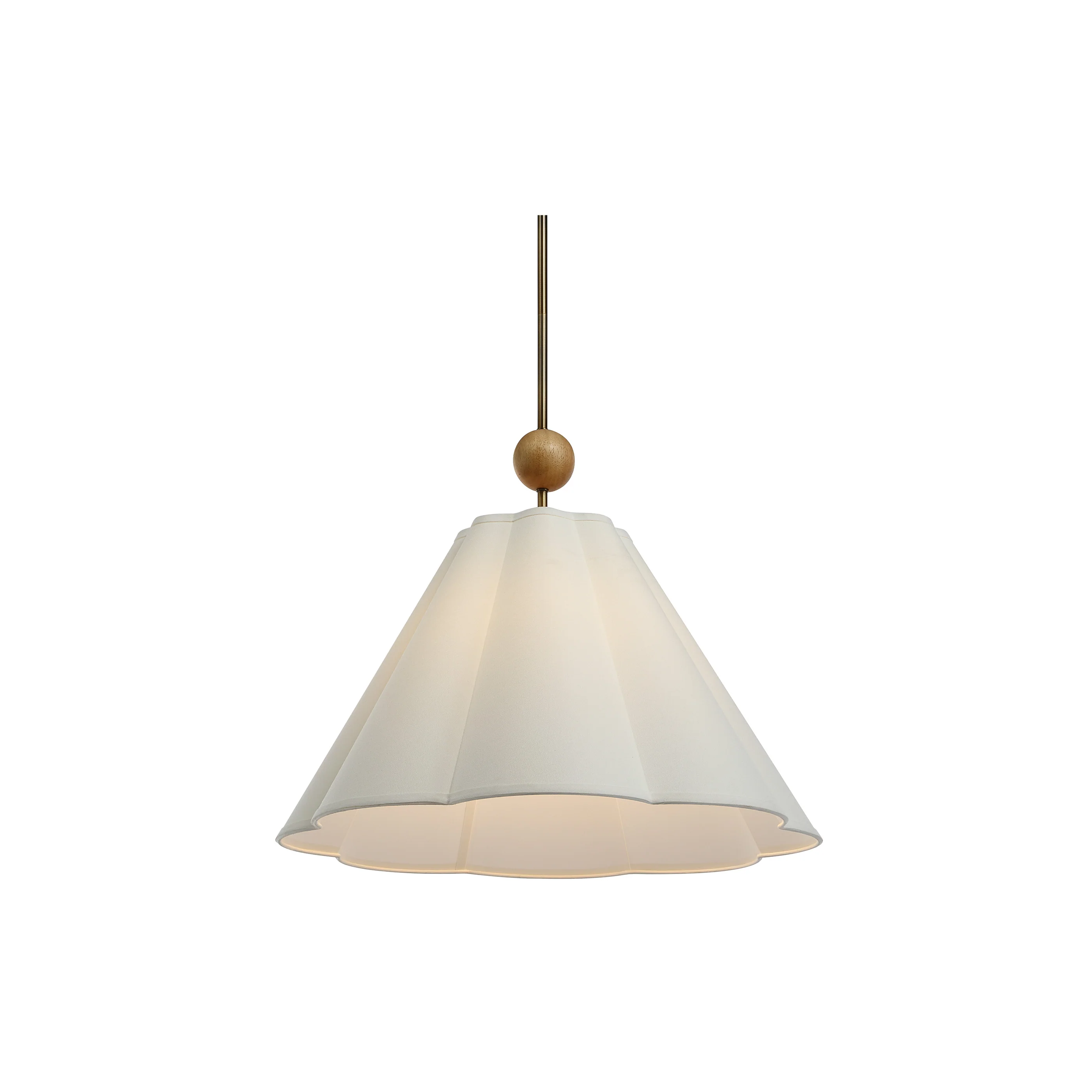 Liora Antique Brushed Brass Pendant Light