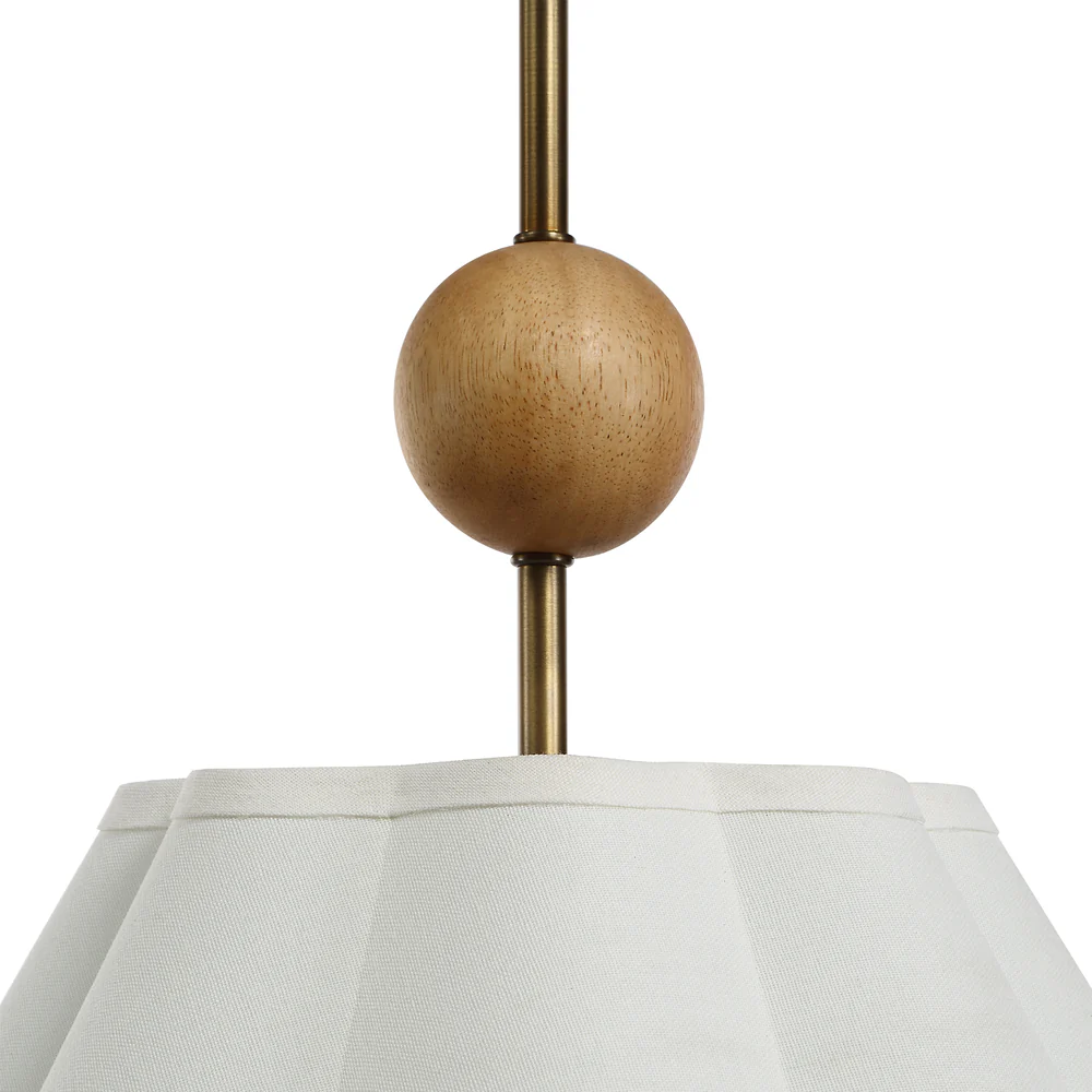 Liora Antique Brushed Brass Pendant Light