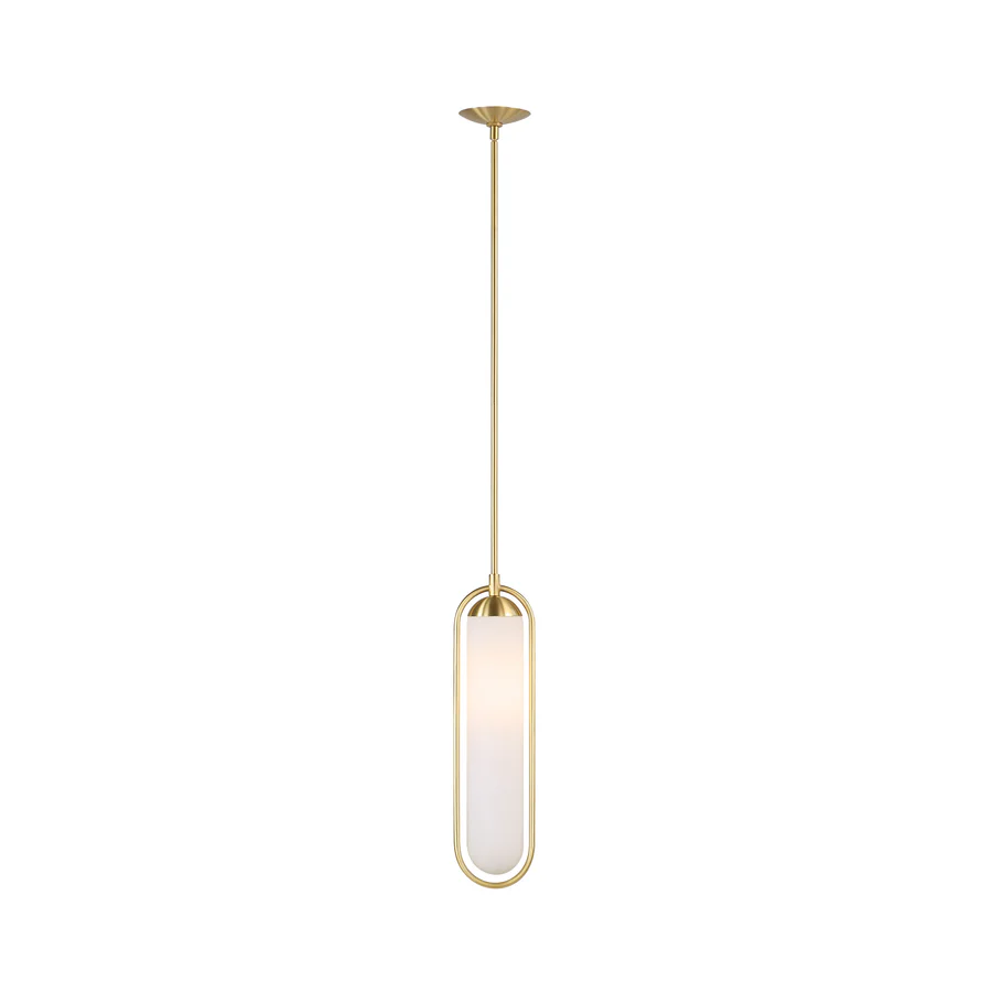 Lumen Satin Brass Pendant Light