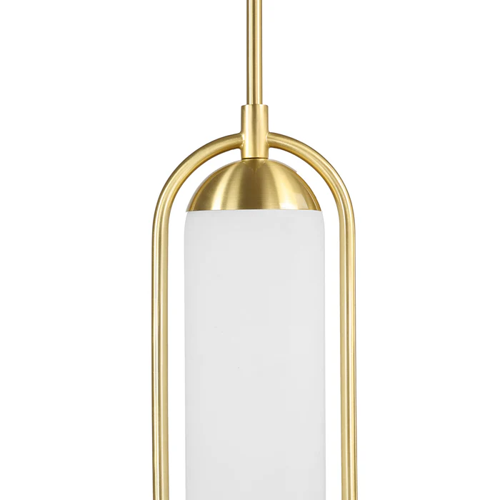 Lumen Satin Brass Pendant Light