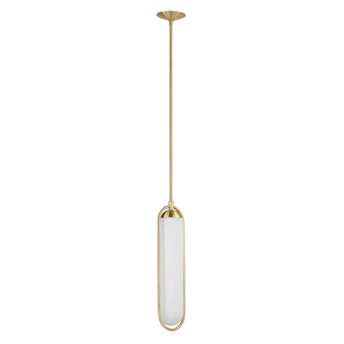 Lumen Satin Brass Pendant Light