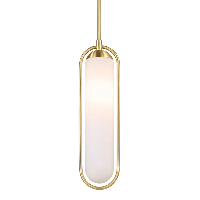 Lumen Satin Brass Pendant Light
