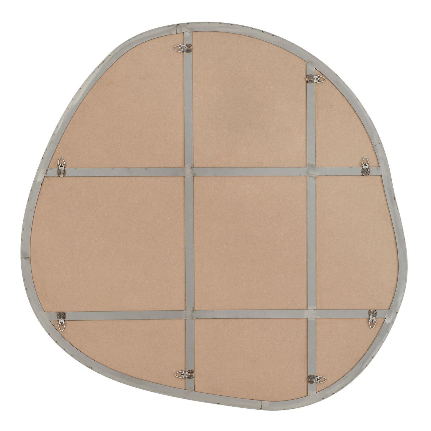 Amoeba Brushed Nickel Mirror