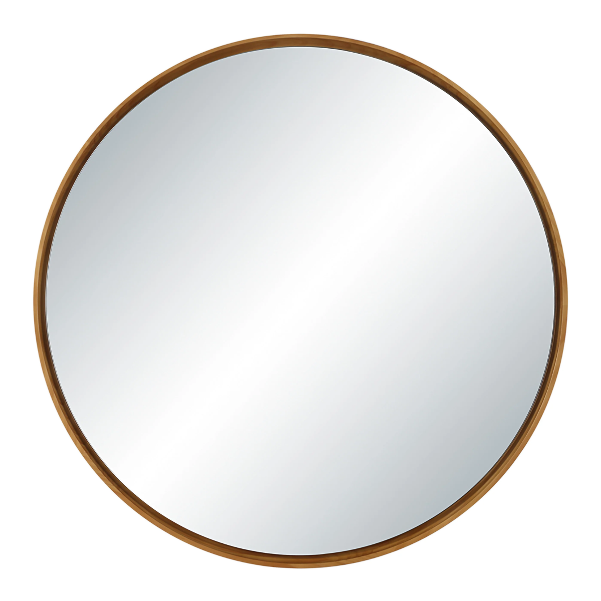 Noma Round Pine Wall Mirror