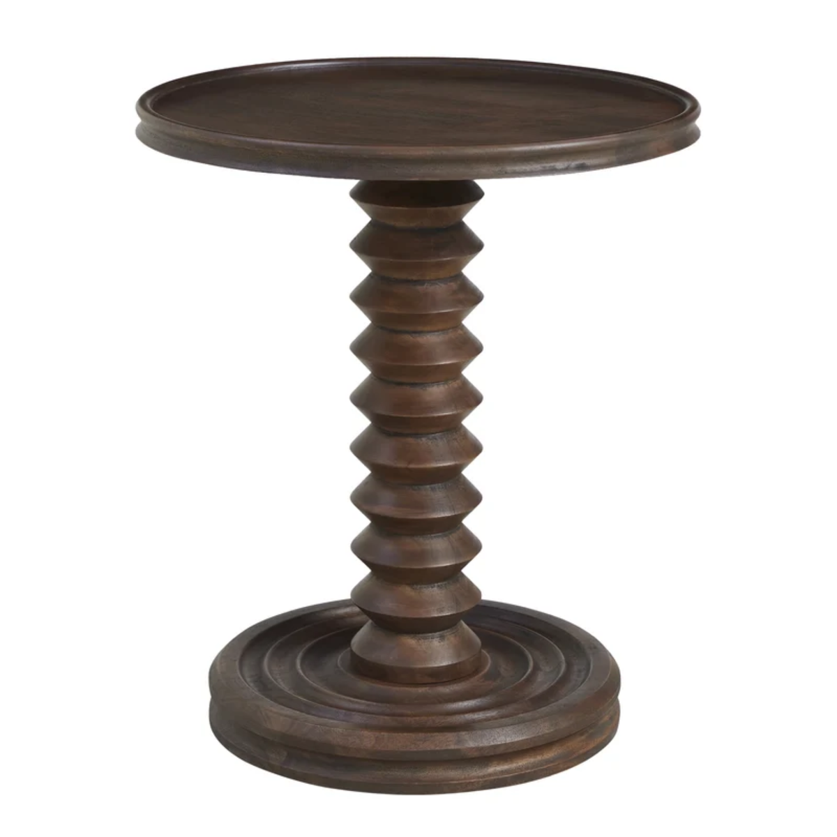 Turner Brown Wood Side Table