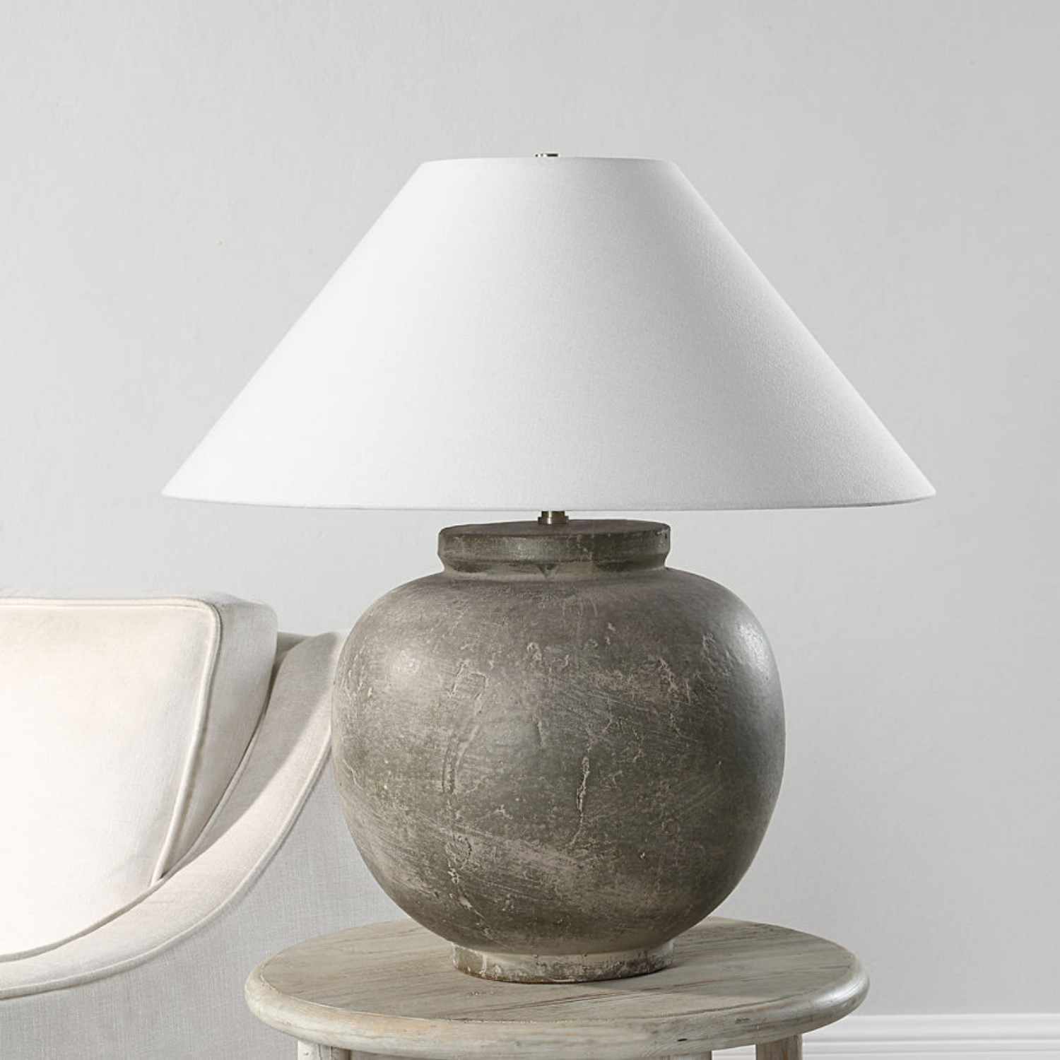 Hearth Ceramic Table Lamp- Olive Wash