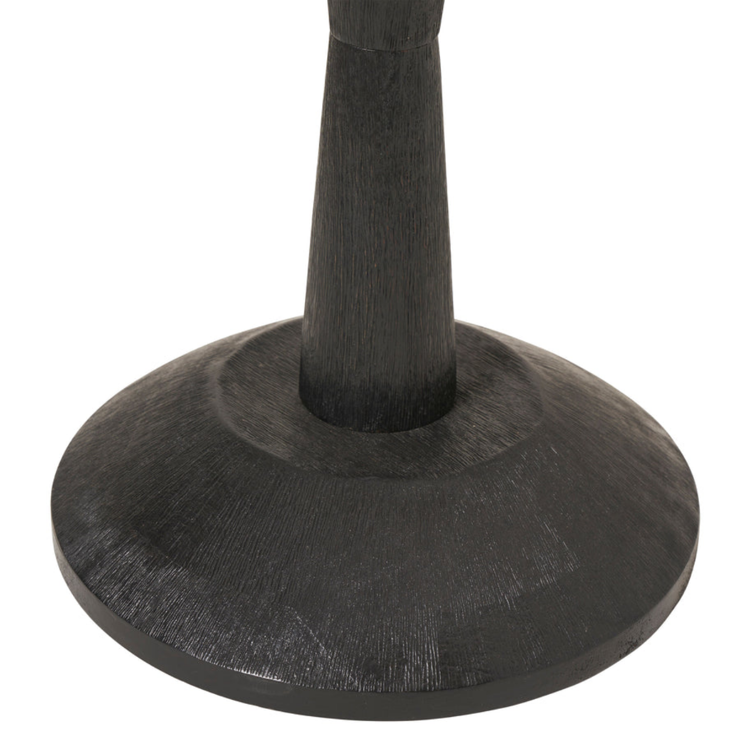 Twist Wood Floor Lamp- Matte Black