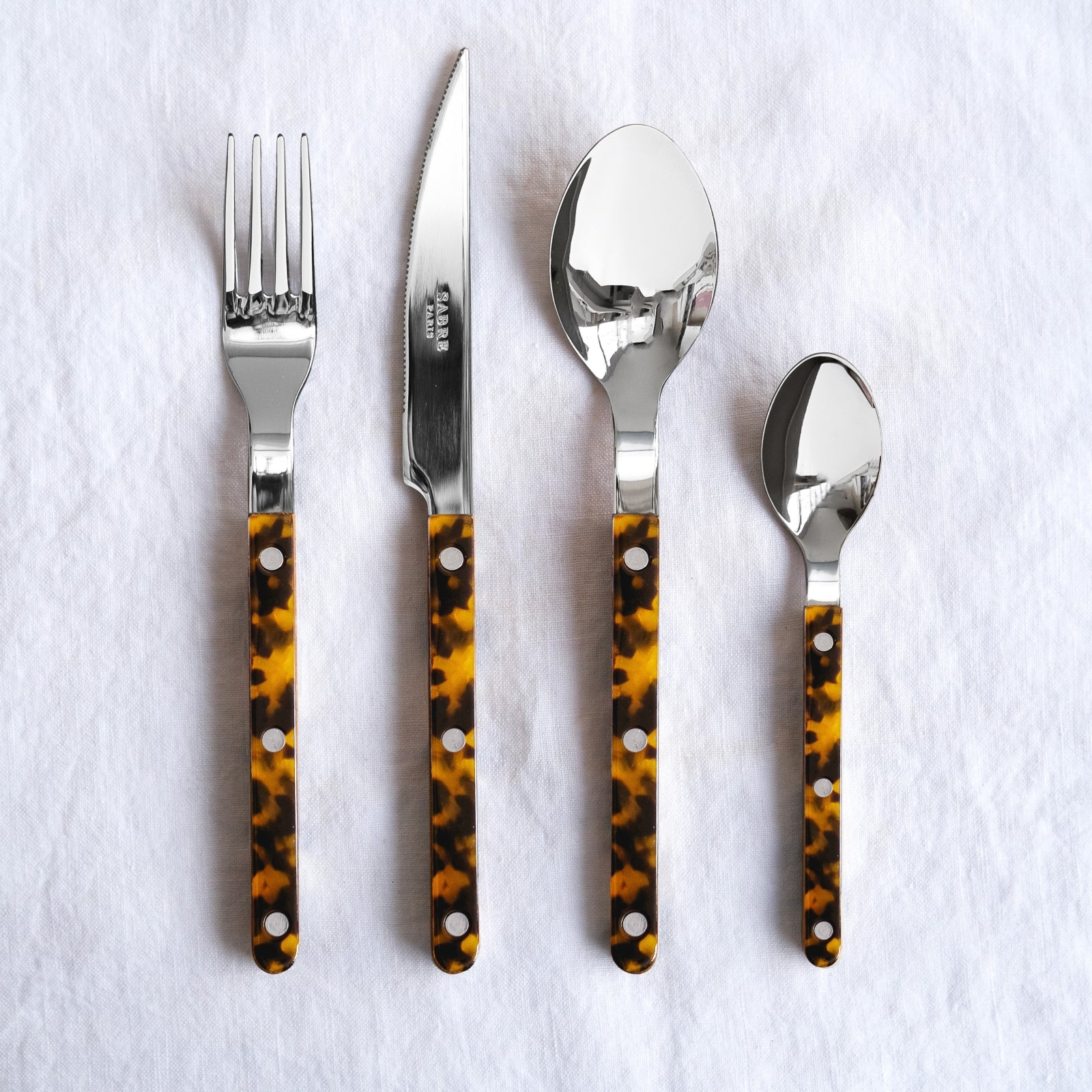Sabre Bistro Faux Tortoise Cutlery (Set of 5)
