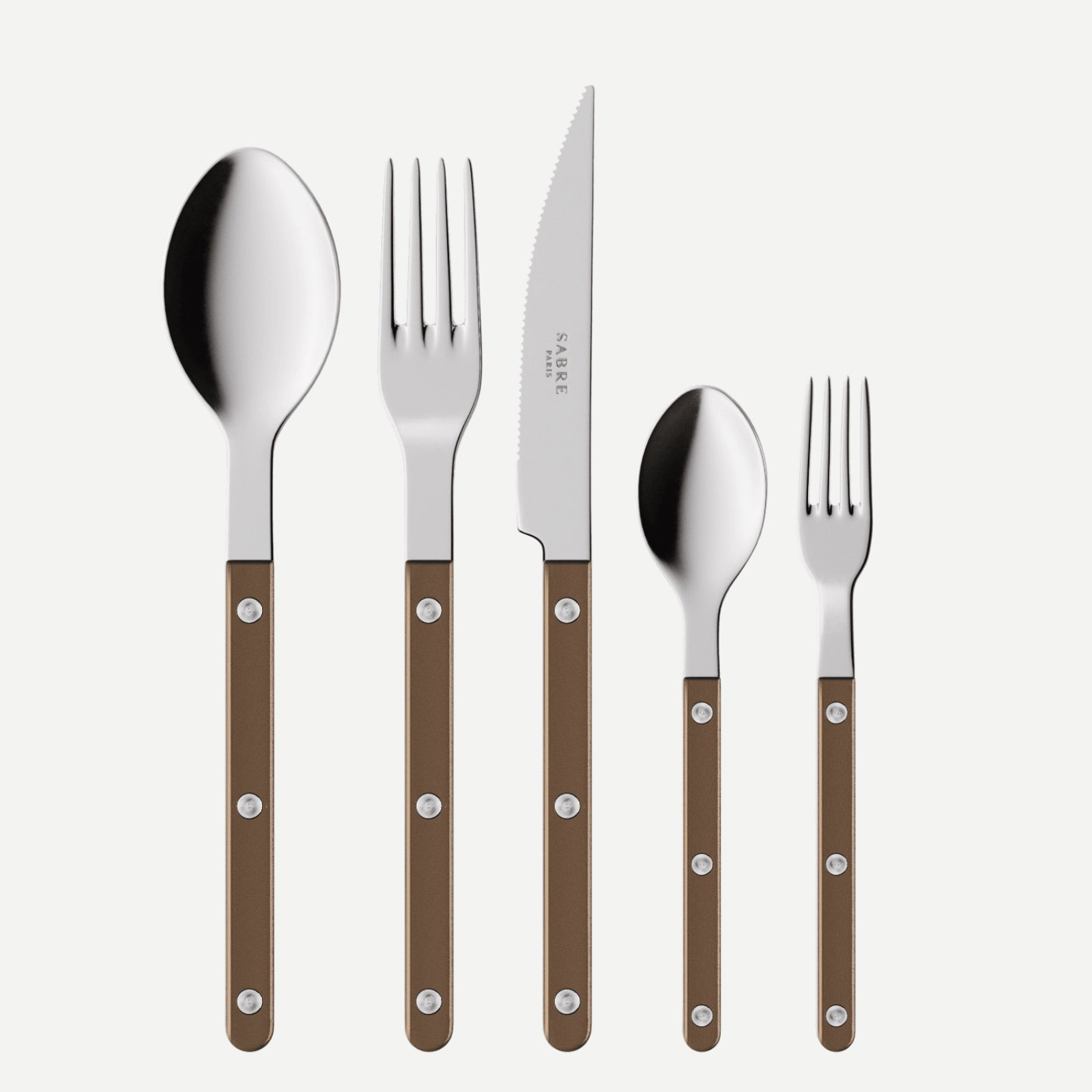 Sabre Bistro Brown Cutlery (Set of 5)