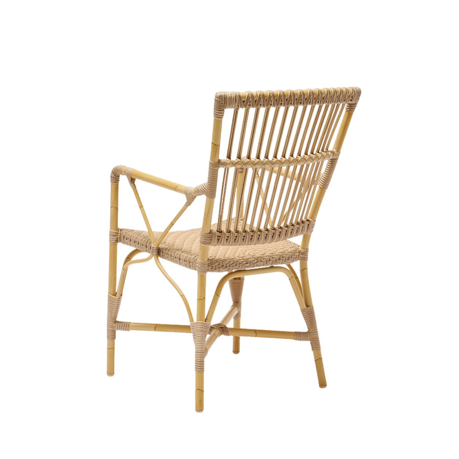 Venice Alu-Rattan Dining Arm Chair w/ Cushion