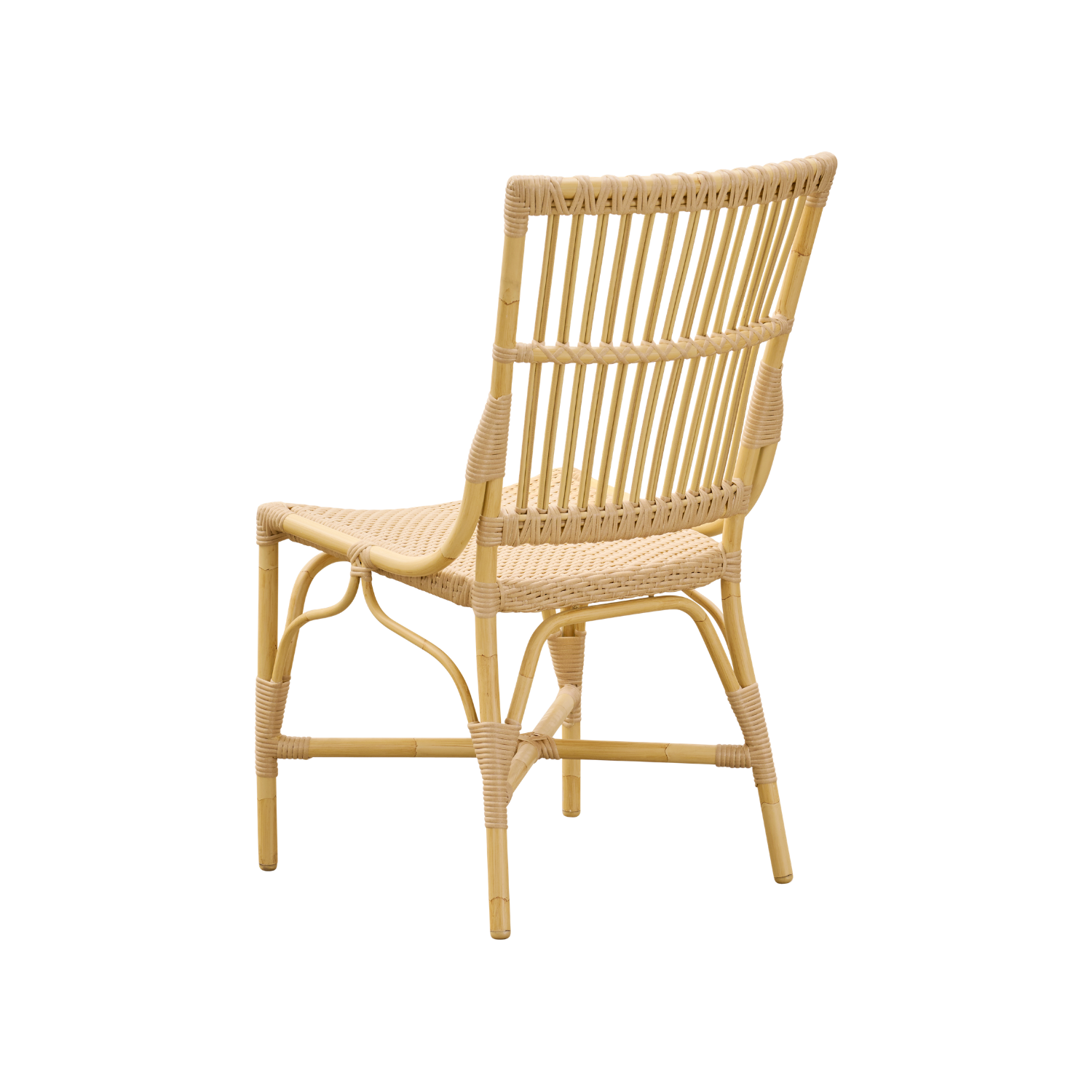 Venice Alu-Rattan Dining Side Chair w/ Cushion