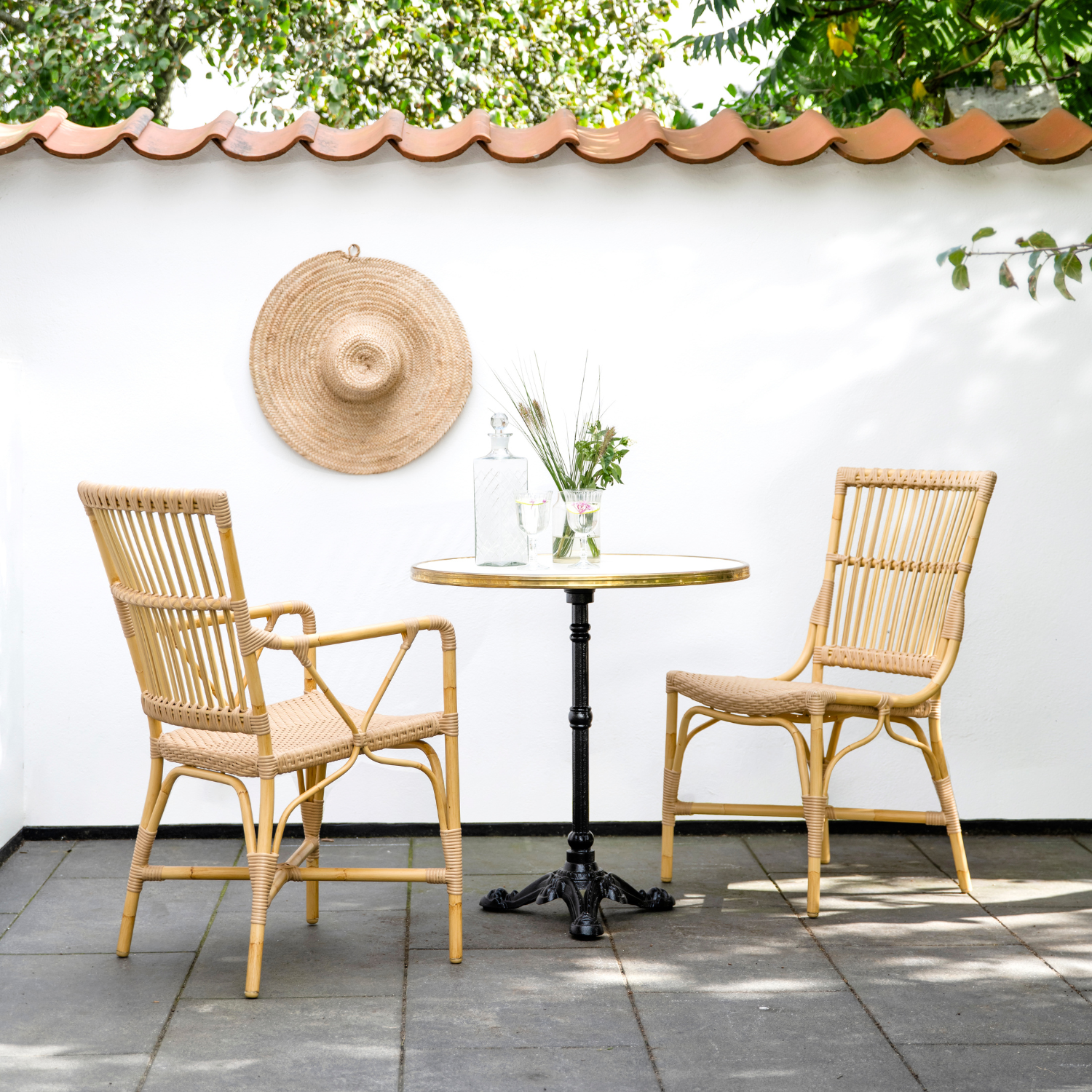 Venice Alu-Rattan Dining Arm Chair w/ Cushion