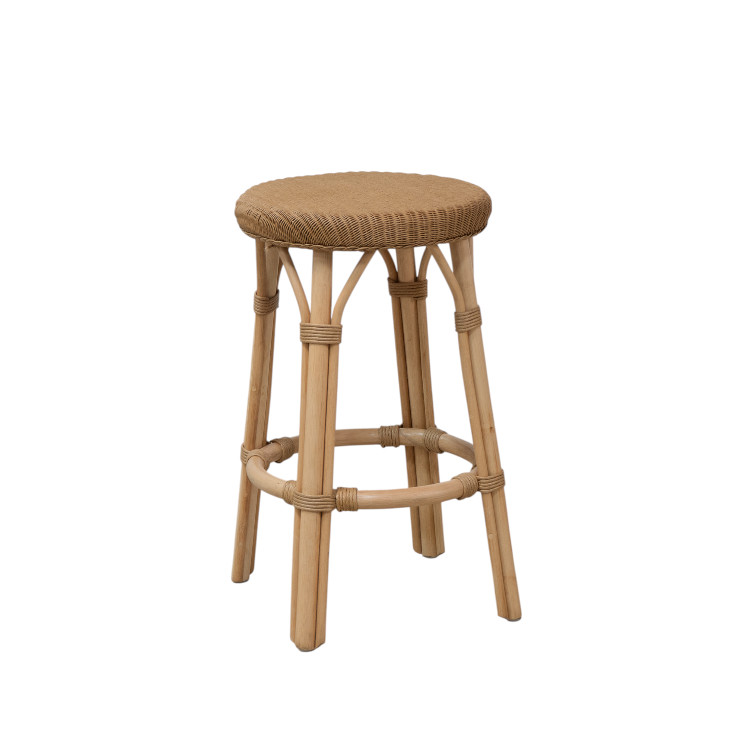 Portland Rattan Loom Counter Stool - Natural