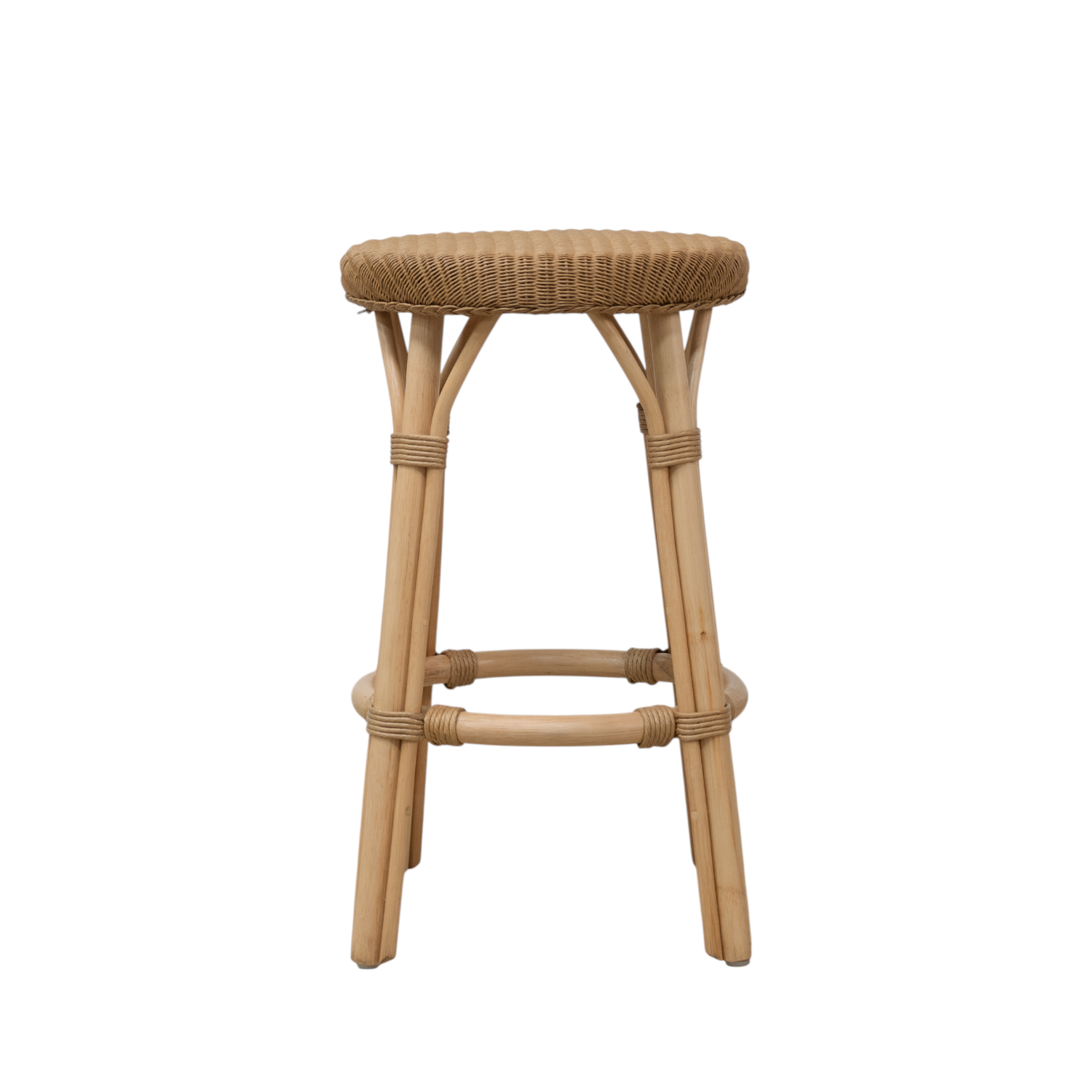 Portland Rattan Loom Counter Stool - Natural