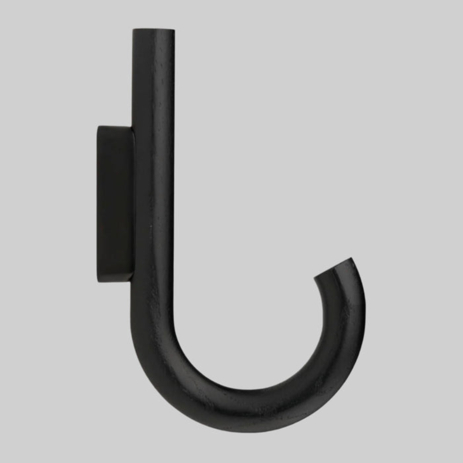 J Curve Black Wall Hook