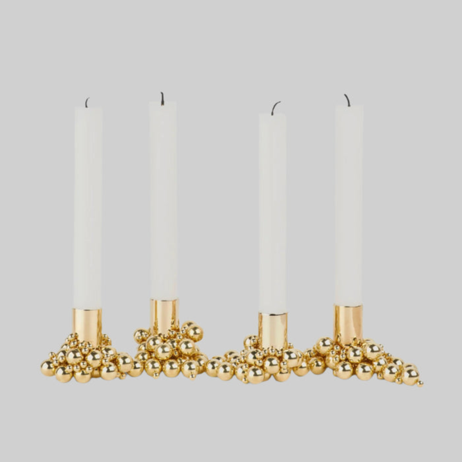 Magnetic Brass Candle Holder (Set of 4)