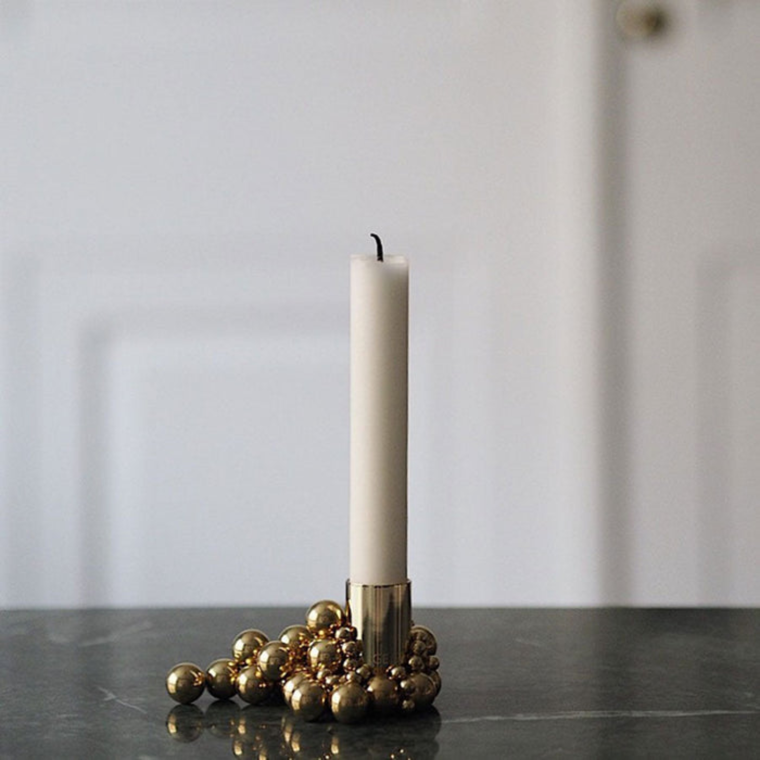 Magnetic Brass Candle Holder