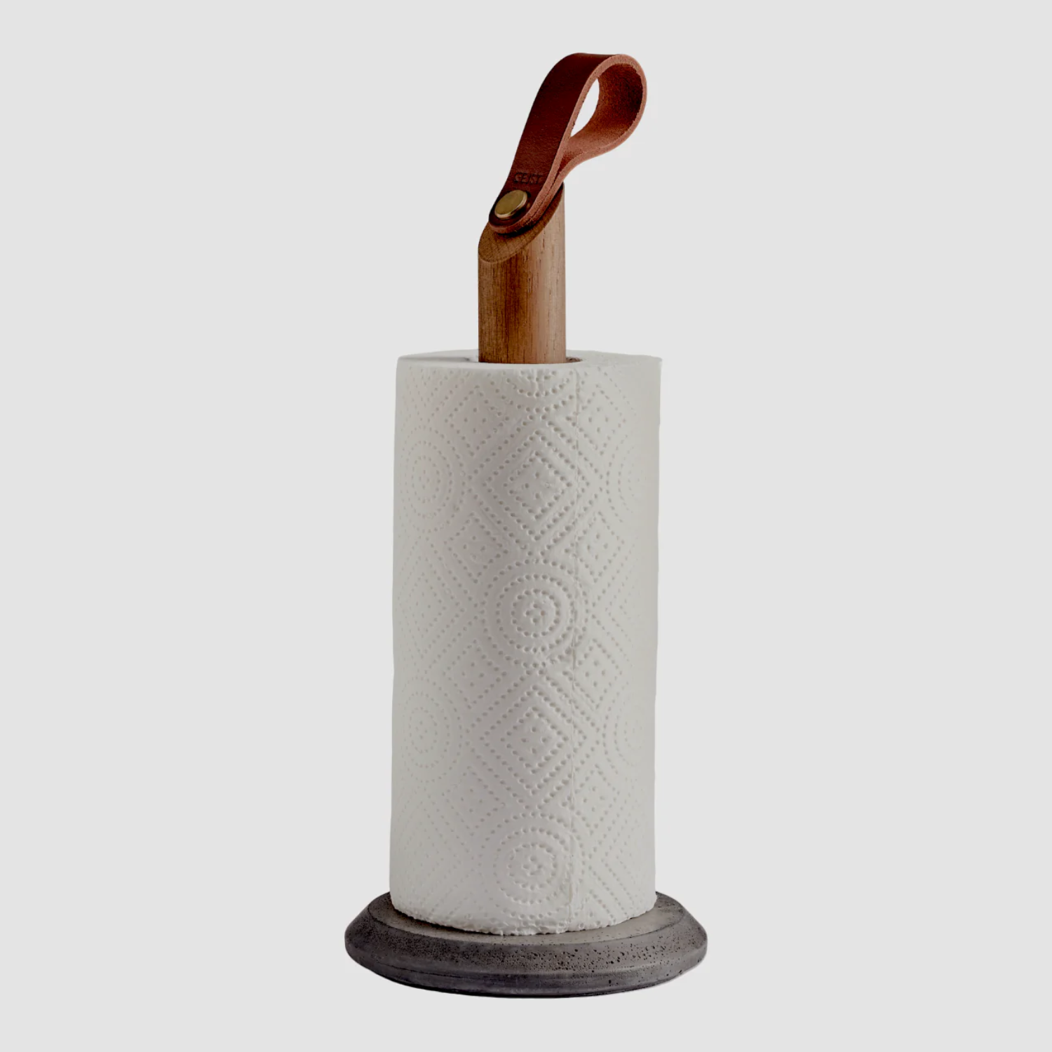Grip Smoke Oak Paper Towel Holder