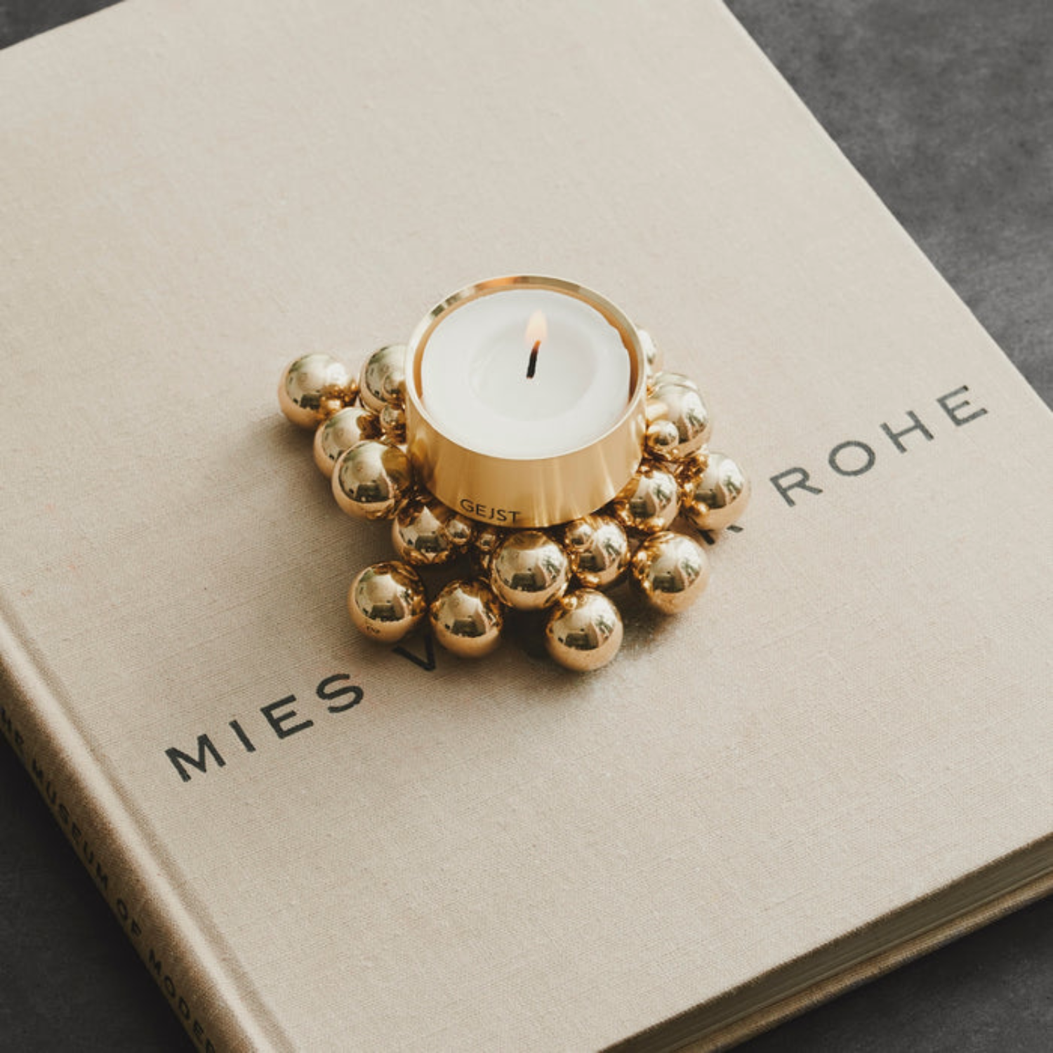 Magnetic Brass Tealight Holder