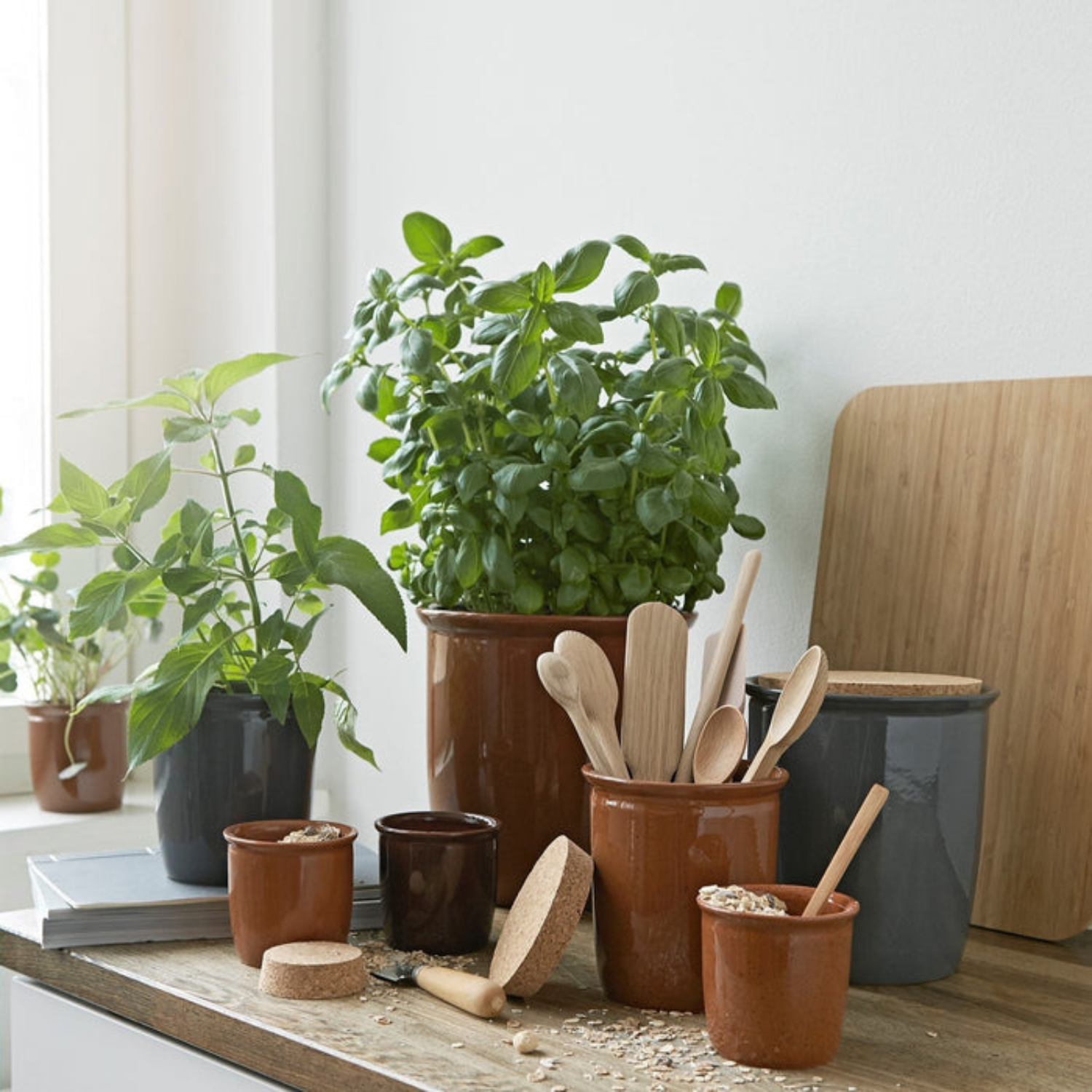 Brown Preserving Pots
