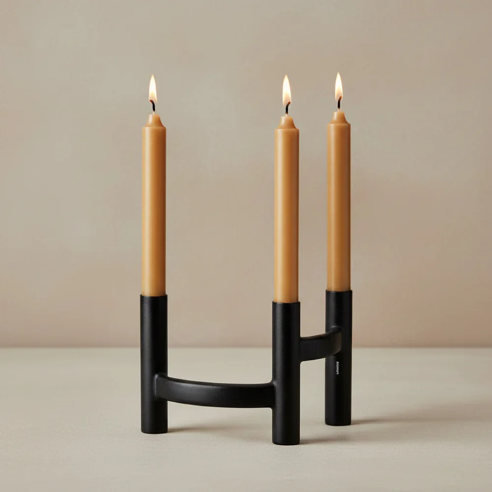 Nordic Black Monarch Candle Holder