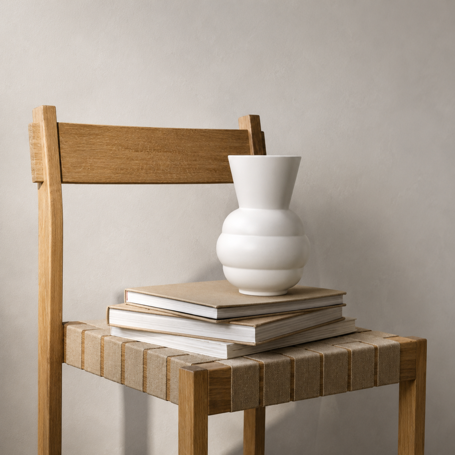 Caldera Cream Ceramic Vase