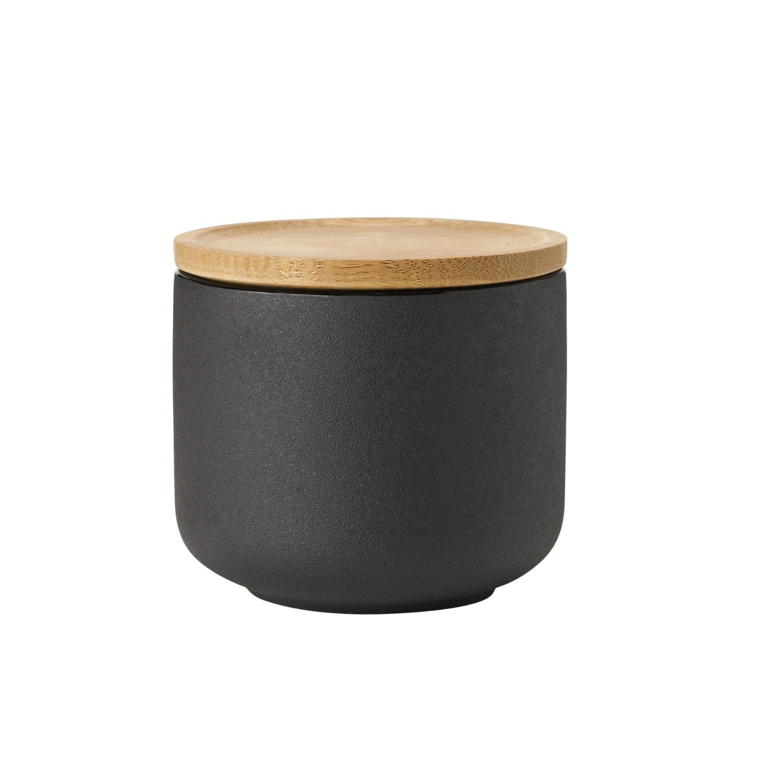 Nordic Matte Black 7oz Stoneware Mug w/ Coaster