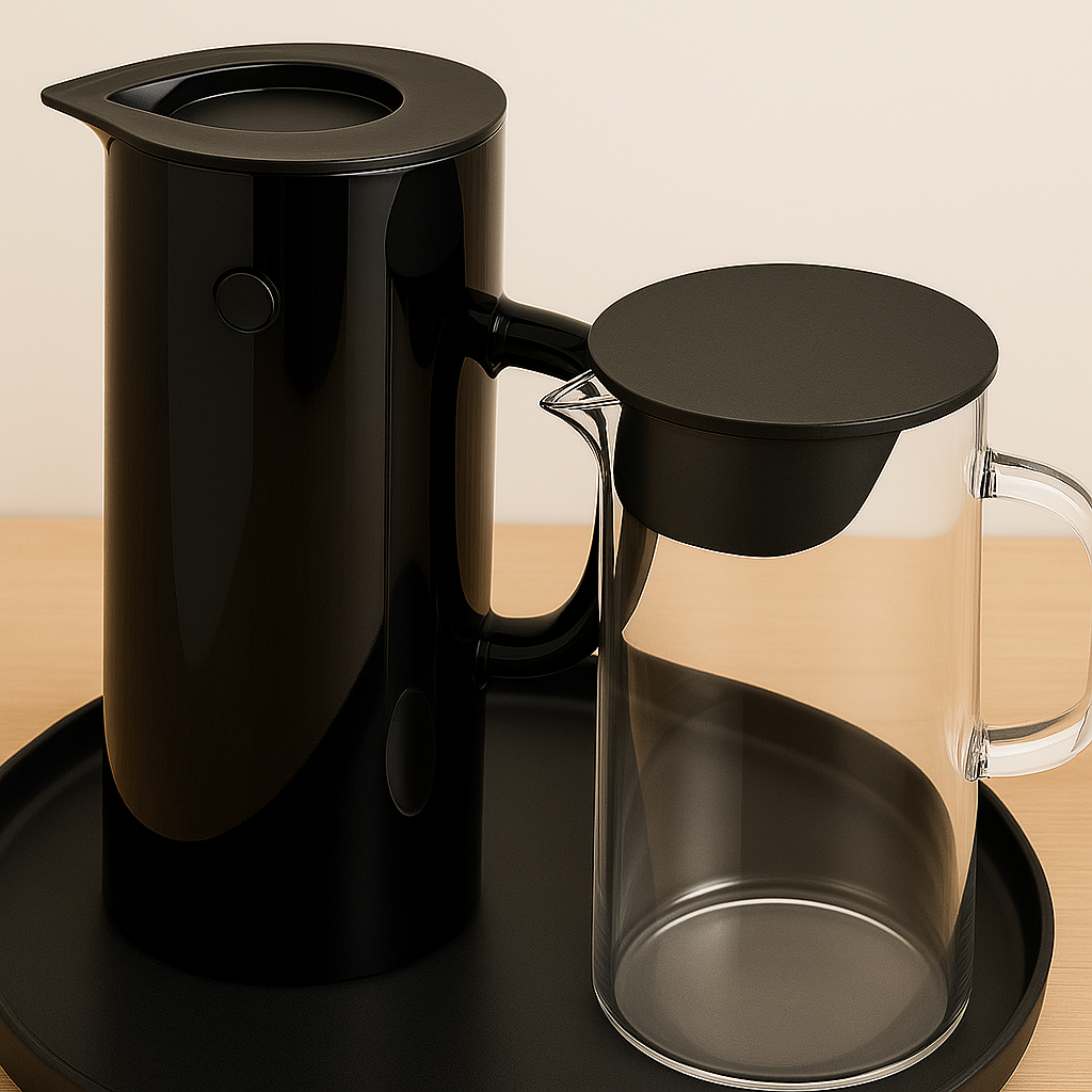 Vacuum 1L Jug & Pitcher W/Tray- Set of 3