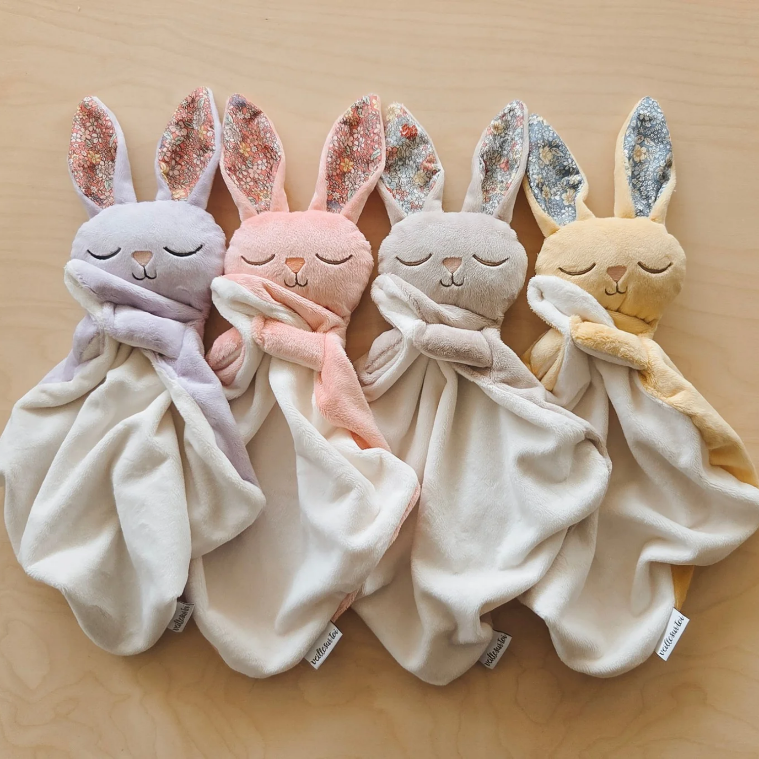 Marcel Baby Bunny Blanket - Floral Beige