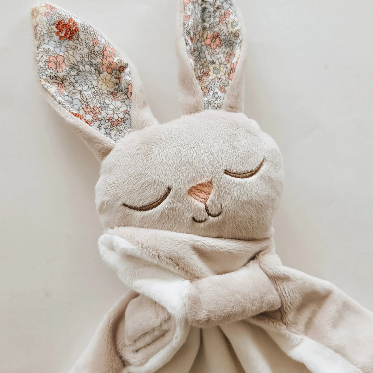 Marcel Baby Bunny Blanket - Floral Beige