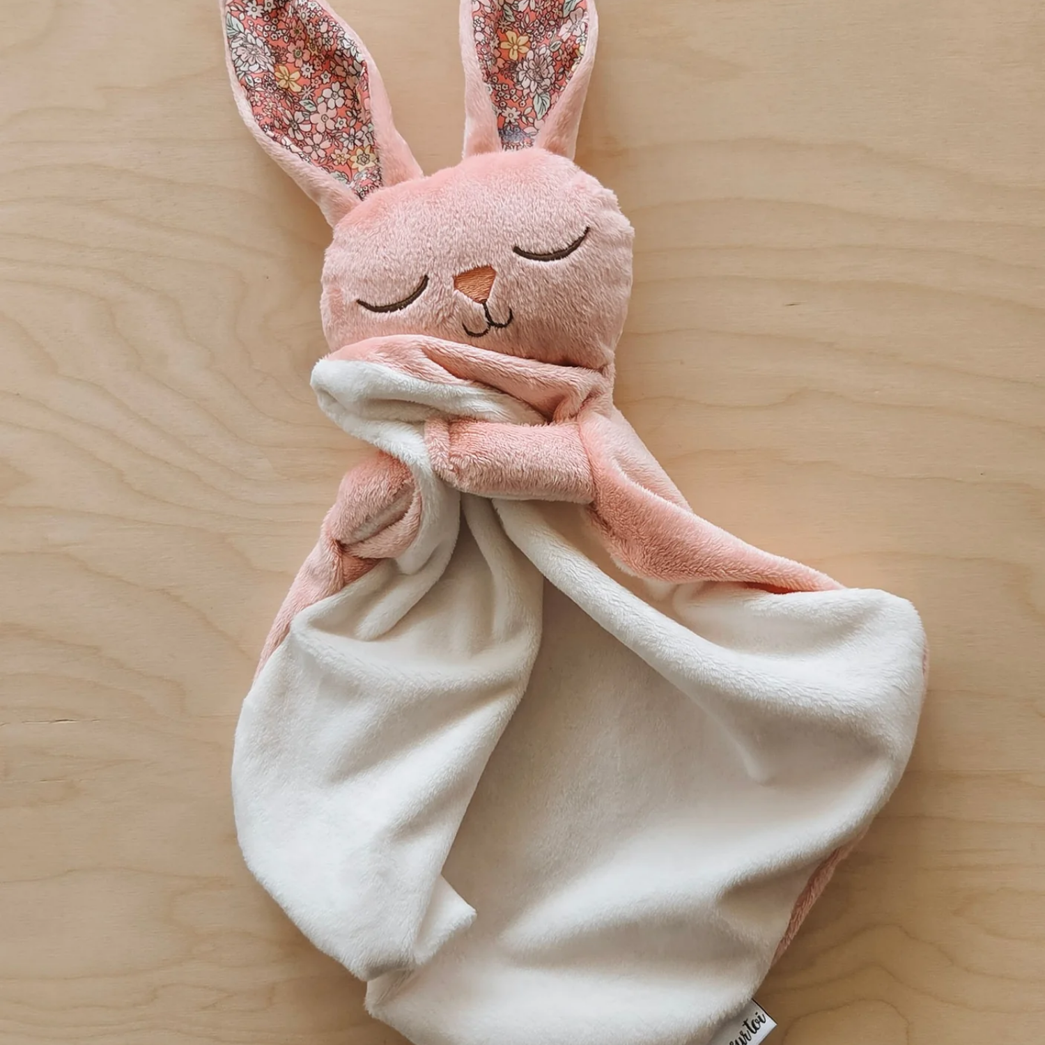 Daisy Baby Bunny Blanket - Floral Pink