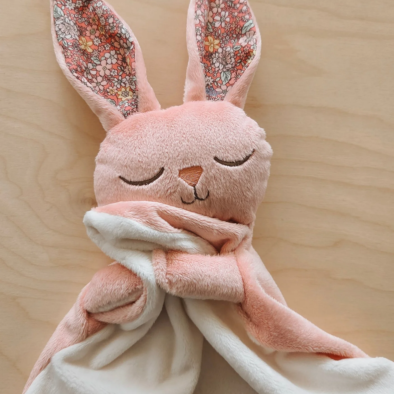 Daisy Baby Bunny Blanket - Floral Pink