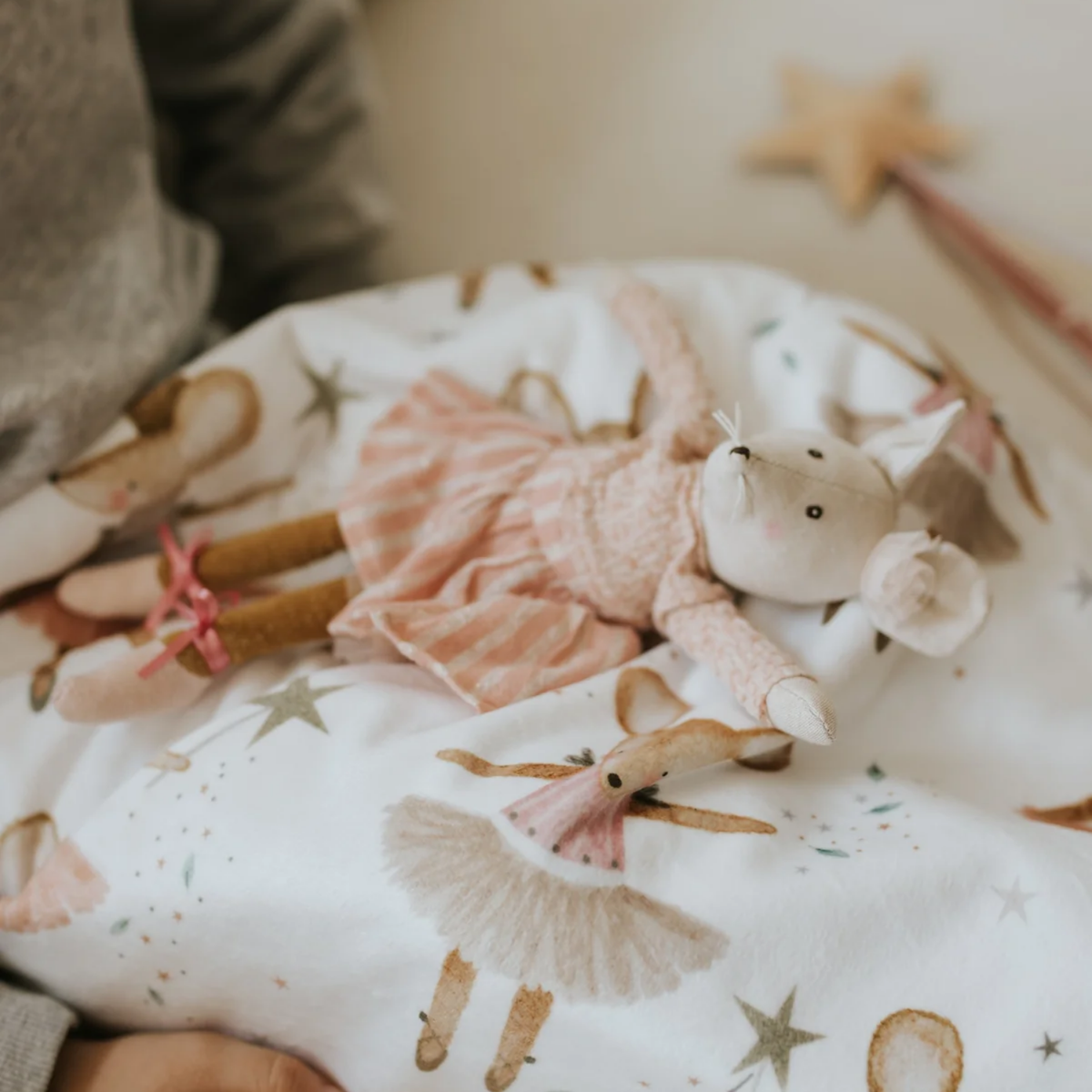 Anna Ballerina Reversible Mini Baby Blanket