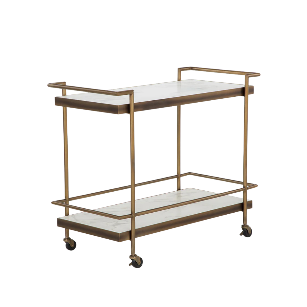 Savoy Bar Cart - White