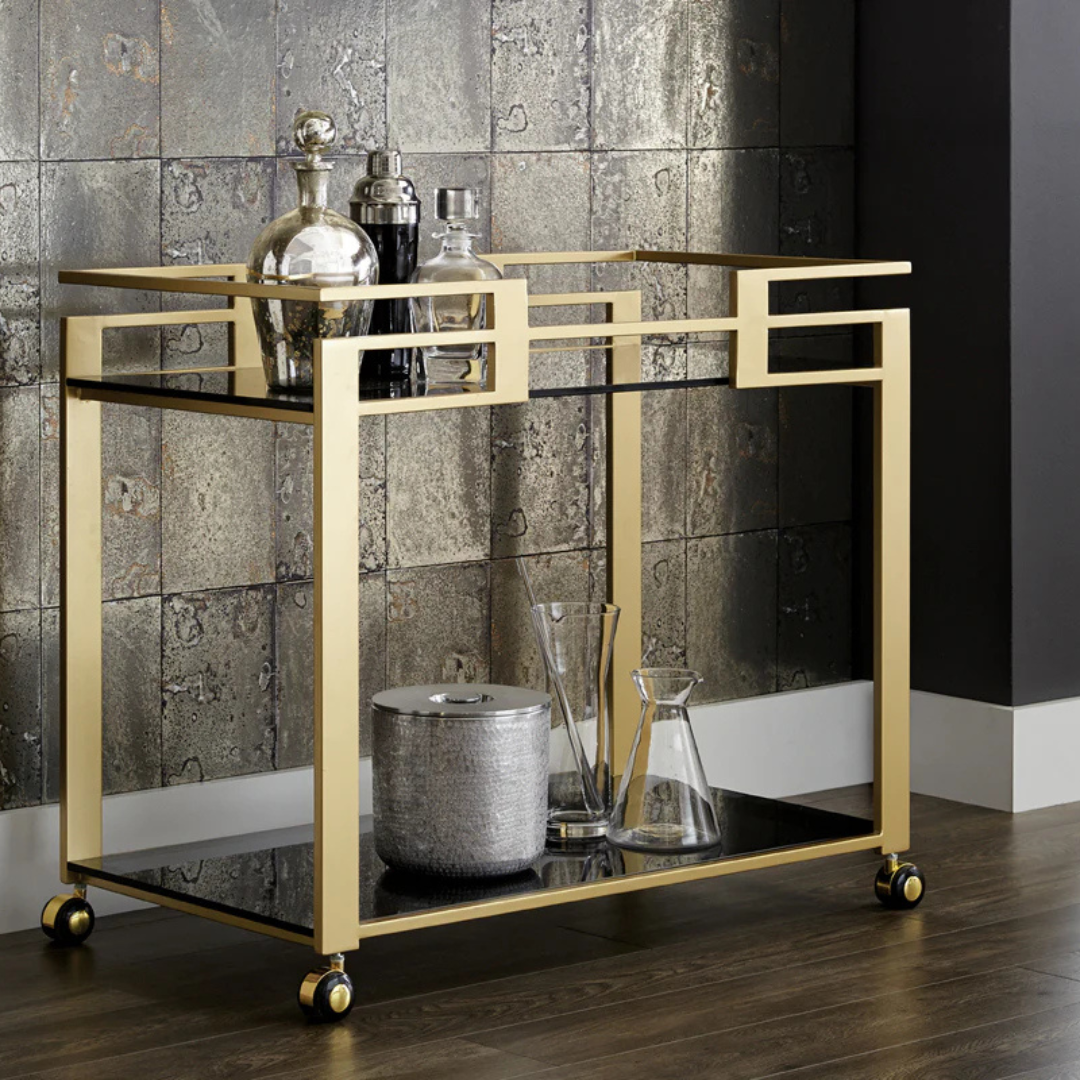 Regent Bar Cart - Gold
