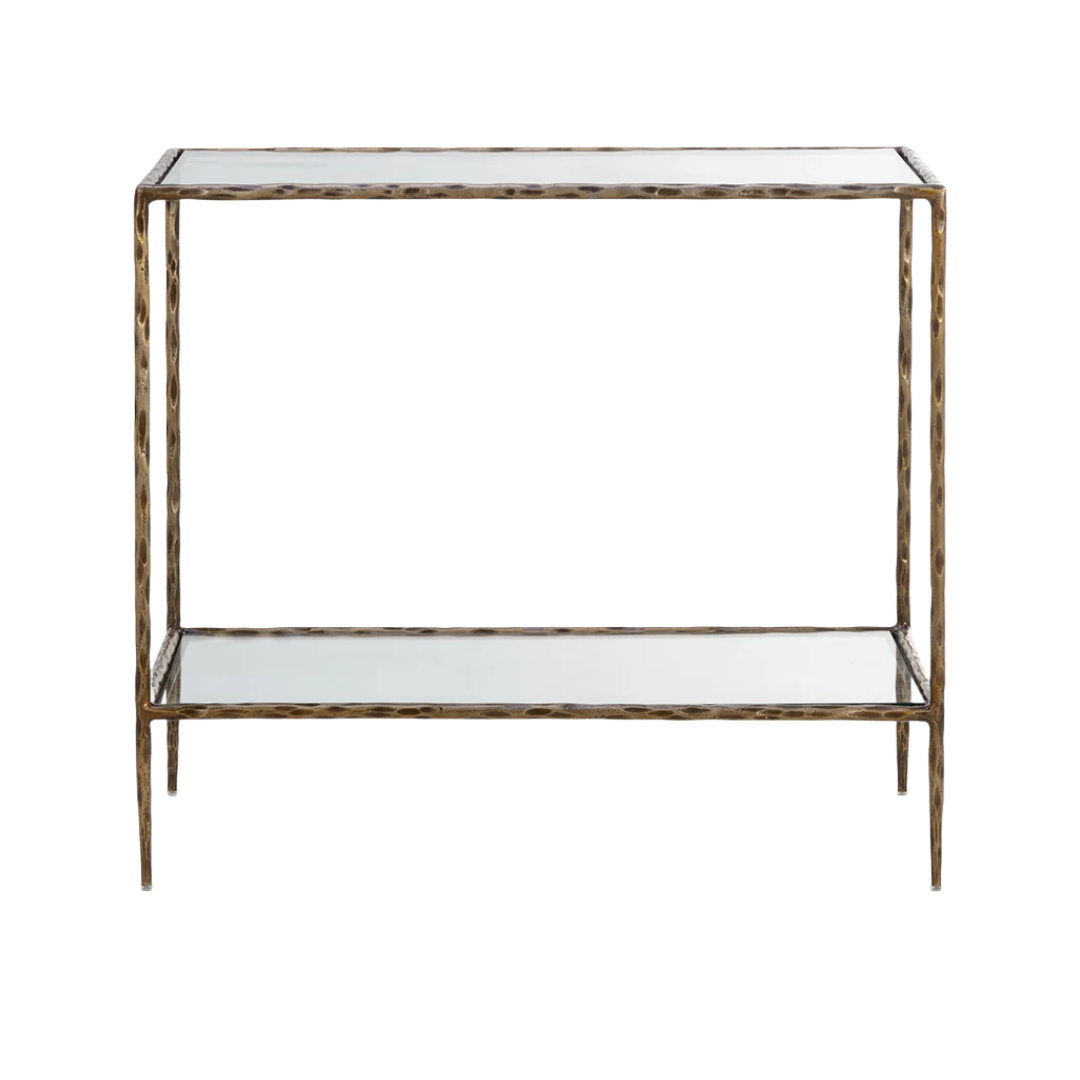 Larkin 30" Rectangle Nightstand - Antique Brass