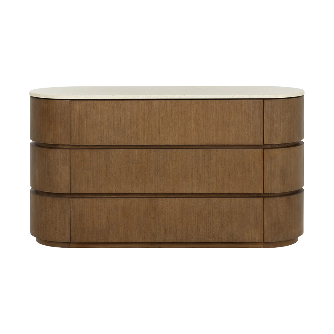 Arcis Marble/Oak Wood Dresser