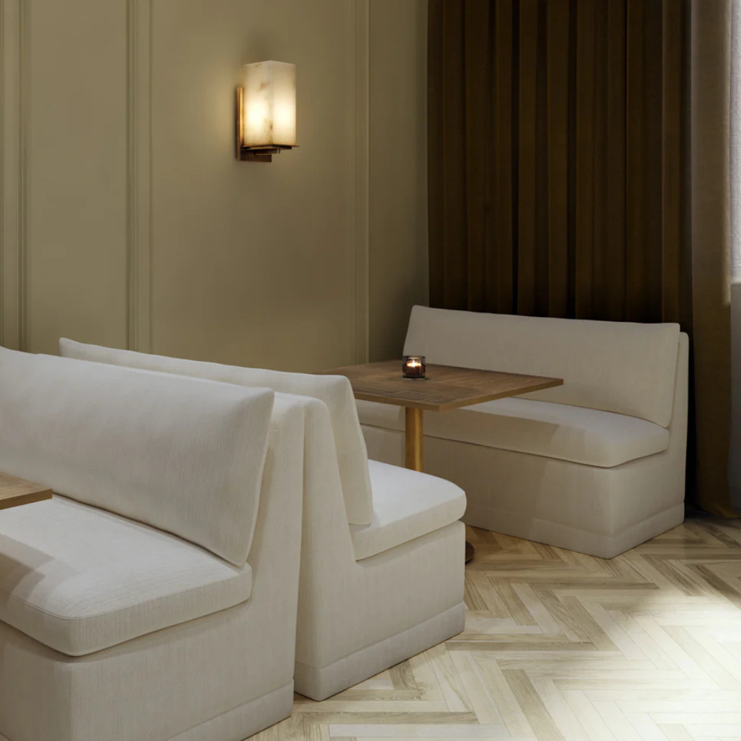 Monroe Banquette - Zenith Alabaster