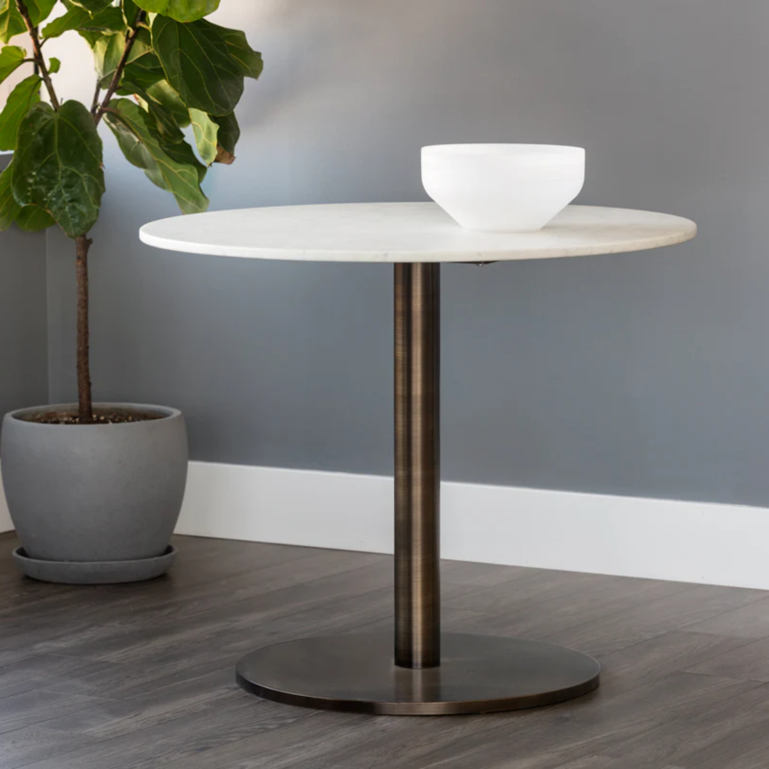 Deco 35" Antique Bronze Bistro Table