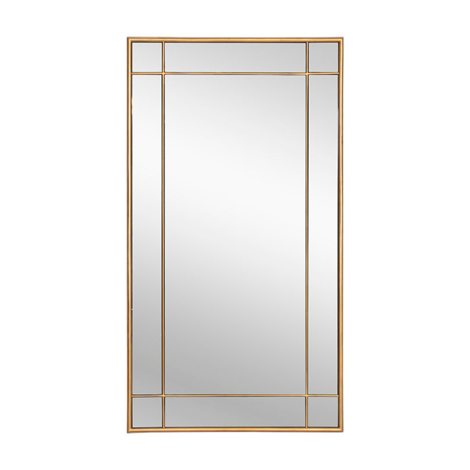 Hollis Floor Mirror - Brass