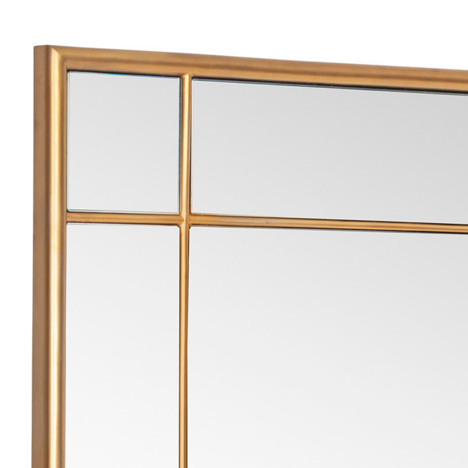 Hollis Floor Mirror - Brass